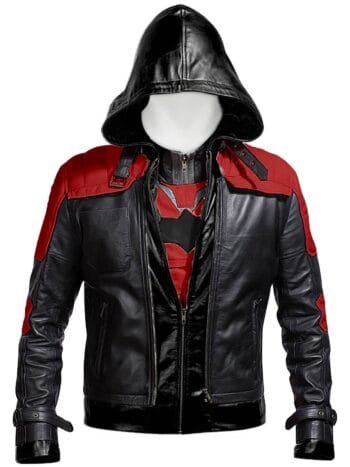 Batman Arkham Knight Hood Leather Jacket