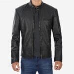 Black-Snap-Button-Collar-Cowhide-Jacket-Mens-1.jpg