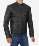 Black-Snap-Button-Collar-Cowhide-Jacket-Mens-1.jpg