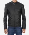 Black-Snap-Button-Collar-Cowhide-Jacket-Mens-1.jpg