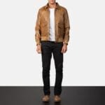 Coffmen-Olive-Brown-A2-Leather-Bomber-Jacket.jpg