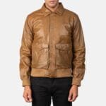 Coffmen-Olive-Brown-A2-Leather-Bomber-Jacket.jpg