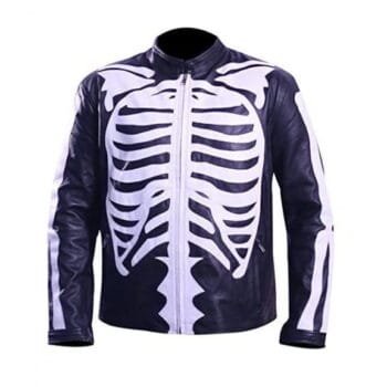 Halloween Skeleton Leather Jacket