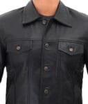Mens-Four-Pocket-Black-Leather-Trucker-Jacket-1.jpg