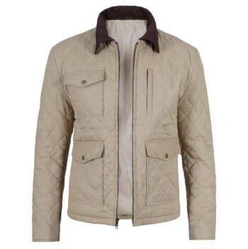 Men's Lightweight Beige Cotton Jacket